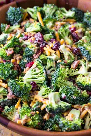 Beautiful Broccoli Salad - It's Crunchy Old School Goodness