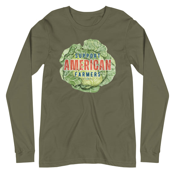 Support American Farmers Long Sleeve Tee